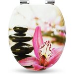 Sanfino� abattant wc en bois avec frein de chute qualit� sup�rieure nombreux motifs color�s confortable ...