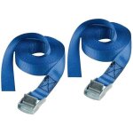 Sangle  bagages - master lock - 2. 5 m x 25 mm - lot de 2 - rsistance 100 kg - boucle zamak