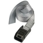 Sangle  bagage - master lock - 5 m x 25 mm - rsistante  la corrosion - charge 250 kg - gris