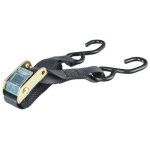 Sangle moto - provence outillage - 2m avec crochets et tendeur - noir - polypropyl�ne - tress�e