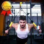 Sangle de suspension - lunavo - réglable 145 - 200cm - Élastique - fitness - intensif Sangle de suspension - lunavo - réglable 145 - 200cm - Élastique - fitness - intensif
