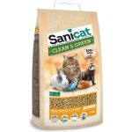 Sanicat litire clean & green wood 20l - pour chat