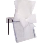 Santex housse de chaise avec noeud blanc
