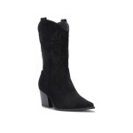 La modeuse - bottes cuissardes - santiags mi - hautes en suédine. dotées de surpiqures décoratives. fermeture ... La modeuse - bottes cuissardes - santiags mi - hautes en suédine. dotées de surpiqures décoratives. fermeture ...
