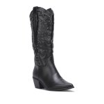 Santiags en simili orn�es de surpiq�res d�coratives et de clous. dot�es de deux languettes lat�rales ...