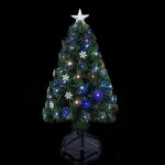 Sapin fibre optique intrieur lumineux 118 led h120cm + transfo feeric lights & christmas