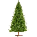 Sapin de no�l - tectake - arbre artificiel cupid avec support pliable en bois 220 cm