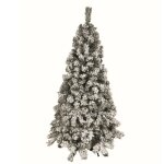 Sapin de noël artificiel enneigé 150 / 180 / 210cm - blanc - blooming 150 cm vert Sapin de noël artificiel enneigé 150 / 180 / 210cm - blanc - blooming 150 cm vert