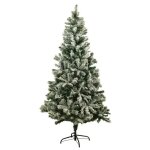 Sapin de noël artificiel enneigé 150 / 180 / 210cm - blanc - blooming 180 cm vert Sapin de noël artificiel enneigé 150 / 180 / 210cm - blanc - blooming 180 cm vert