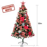 Sapin de noël artificiel - non spécifié - 120 cm - vert - kit de décorations led - intérieur / extérieur ... Sapin de noël artificiel - non spécifié - 120 cm - vert - kit de décorations led - intérieur / extérieur ...