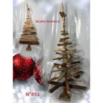Sapin de nol en bois flotte rotatif n893