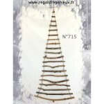 Sapin de nol suspendu - artisanale - bois flott - 124 cm - dcoration intrieure - style scandinave ...