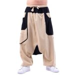 Sarouel baggy cargo bicolore mixte troopers