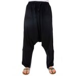 Sarouel long noir uni jersey doux bukha