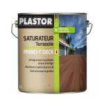 Saturateur pour bois extrieur plastor primo - t deck  base dhuile naturelle - teck 5l