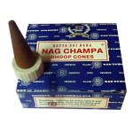 Encens - satya - nag champa - 12 cônes - plantes naturelles - origine inde Encens - satya - nag champa - 12 cônes - plantes naturelles - origine inde