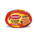 Saupiquet - rillettes de thon au poivron 115g - lot de 4