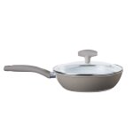 Sauteuse en aluminium forg revtement cramique d24cm taupe