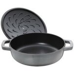 Sauteuse - chistera - 24 cm - gris graphite - fonte - systme dauto arrosage