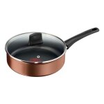 Sauteuse avec couvercle 24cm resource tefal - tous feux + induction - g2533232