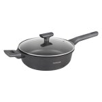 Sauteuse fonte daluminium noire 26cm avec couvercle betty st26tfi de kitchencook