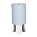 Lampe de chevet - sauthon - lazare - bleu ciel - h�v�a - coton