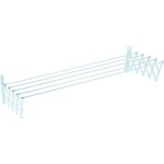 Sauvic schoir  linge extensible plastifi 120 cm - blanc