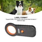 Scanner didentification danimaux scanner de puces pour animaux de compagnie 134. 2khz informatique imprimante ...