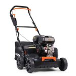 Scarificateur a gazon thermique - fuxtec fx - bv240 - 212cm3 largeur 40cm sac 45l 18 lames 24 griffes ...