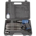 Marteau pneumatique - scheppach - 7906100716 - 5 burins - 4500 coups / min - m�tal poli