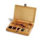 Kit doutils pour scie � chantourner - scheppach kity - 103 pi�ces - couleur marron - machine outil