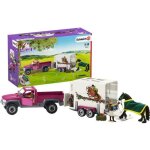 Schleich - figurine 42346 - cheval - pick - up avec remorque pour cheval - horse club Schleich - figurine 42346 - cheval - pick - up avec remorque pour cheval - horse club