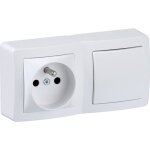 Schneider electric interrupteur va et vient 2 ples + terre alrea