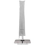 Housse de protection - schneider - parasols excentr�s - gris argent� - 400 cm � - 100 % polyester