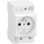 Prise de courant modulaire - schneider electric - r9pcs616 - 2p + t - 16 a - blanc