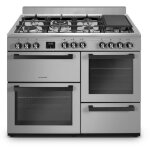 Schneider - scg71mfxp - piano de cuisson - 7 feux gaz - wok - largeur 100cm - 3 fours �lectrique - inox ...