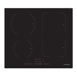 Schneider - scti641ssl - table de cuisson - induction - 4 foyers - zone flexible - 7400 watts - noir