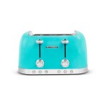 Schneider - scto4aca - grille pain 4 tranches - double tiroir ramasse miettes - 6 positions - arr�t automatiqu ...