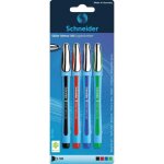 Schneider slider mmo xb stylo  bille - noir rouge bleu et vert - lot de 4