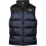Doudoune schott nyc - homme - bleu - nylon - capuche dissimule