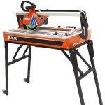 Scie de carrelage - norton clipper - tr202 - 900 w - disque 200 mm - rail de guidage