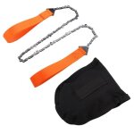 Scie  chane en acier au manganse outillage de jardin fil de survie scie  main outil de survie pour ...