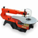 Scie � chantourner �lectrique - hecht - 8916 - 120w - table de travail 255x415mm - inclinaison 45�