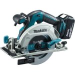 Scie circulaire 18v + 2 batteries 5 ah + chargeur + coffret makpac - makita - dhs680rtj