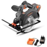 Scie circulaire sans fil - fuxtec - fx - e1cs20 - 20v 4300tr / min - set avec batterie et chargeur