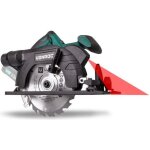 Scie circulaire sans fil vonroc vpower 20v - cs501dc - 1 lame et guide parallle inclus