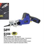 Scie multifonction - rhino - 12v - sans fil - chargeur rapide 1h - lames incluses
