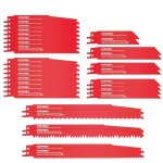 Scie sabre lame hychika - 32 pcs pour coupe bois et m�tal - acier au carbone de haute qualit�