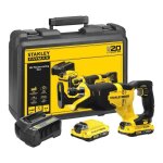 Scie sabre sans fil + 2 batteries 2ah + chargeur - stanley fatmax - sfmcs300d2k - qw - 18v - profondeur ...