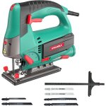 Scie sauteuse hychika - 800w - 6 vitesses r�glables - 4 modes de coupe - avec 6 lames de scie